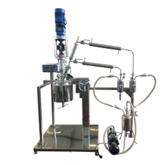 2L distillation reactor with flipping rack
