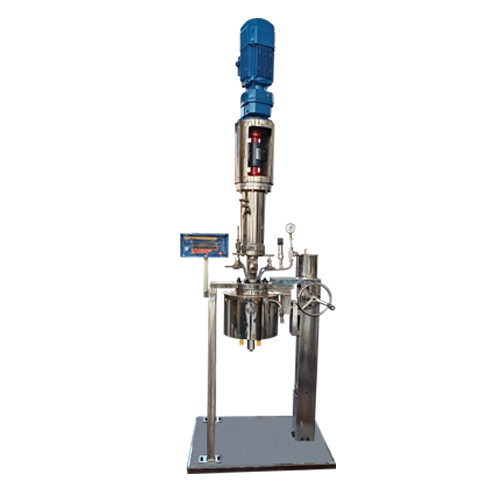 1L reactor with explosion proof motor manual lifting rack