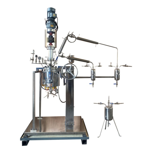 2L esterification reactor with explosion proof motor