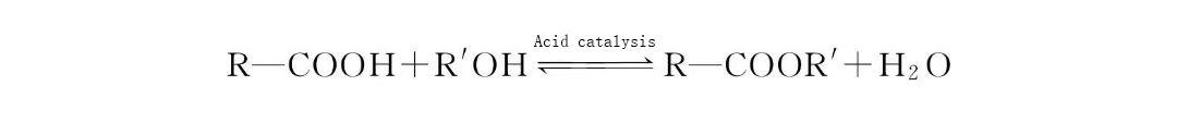 formula for the esterification reaction