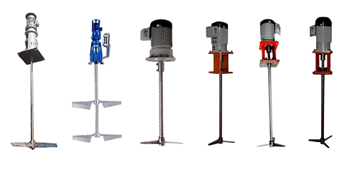 Folded-blade turbine stirrer agitator