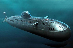 photo of submarine made from titanium metal