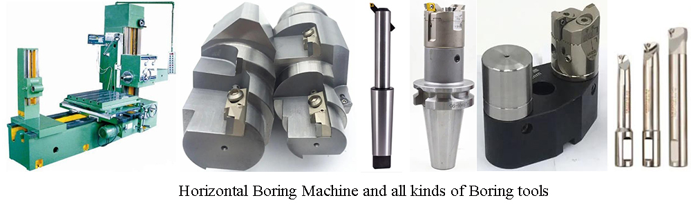 Horizontal machines and its boring tools