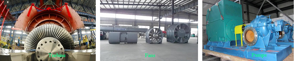 Photo of turbines, fans, and pumps