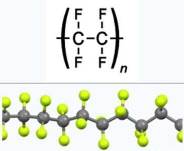 structural formula of ptfe