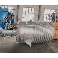 8000L Low speed limpet coil reactor stainless steel for octyloxyglycerol