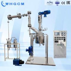 20L stainless steel reactor system with distillation devices controlled by PLC controller