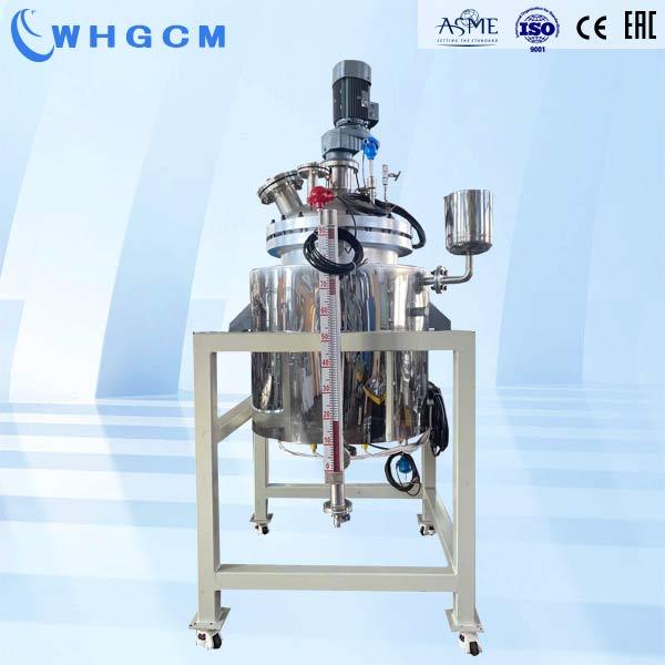 500L SS316L high pressure pilot reactor with adding tank and level gauge