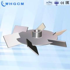 Turbine stirring paddle for reaction kettle