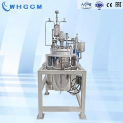 100L Hastelloy pilot reactor high pressure application with lifting rack flat lid