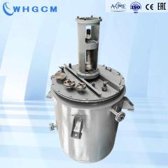 1500L Titanium premixing reactor with flat head and circulation jacket for barium titanate mixing
