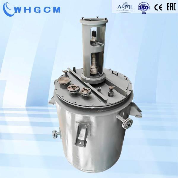 1500L Titanium premixing reactor with flat head and circulation jacket for barium titanate mixing