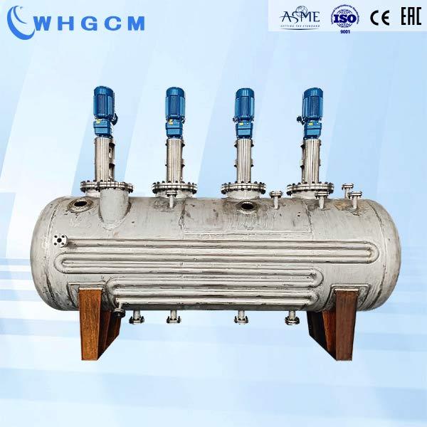 The 20000L horizontal mixing tank made from titanium for hydrometallurgy application