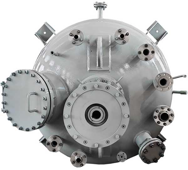 This is the reactor using both cooling structures at the same time