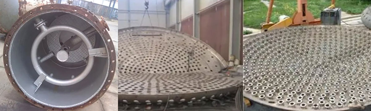 The parts made from inconel 600