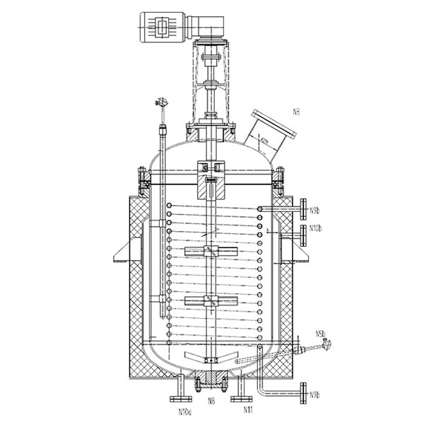 sketch of the reactor