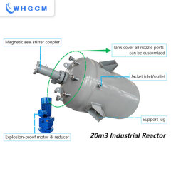 20000L Jacket industry reactor with inner coil