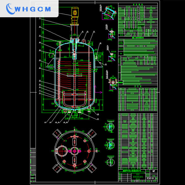 20000L Jacket industry reactor with inner coil