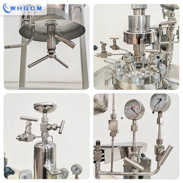 5L high pressure lab reactor jacketed