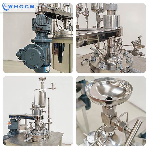 5L high pressure lab reactor jacketed