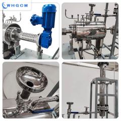Горизонтальный реактор из нержавеющей стали с рубашкой ASME 10L с дистиллятором и приемным резервуаром