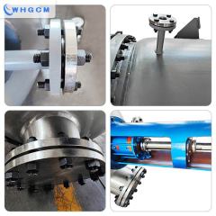 1000L stainless steel steam heated jacketed reactor with high stirring speed