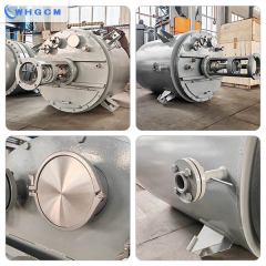 1500L Titanium premixing reactor with flat head and circulation jacket for barium titanate mixing