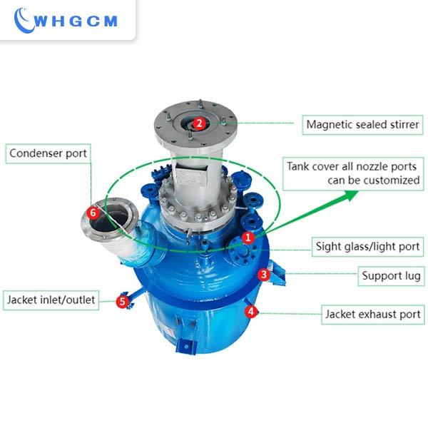 1000L Titanium clad plate industry reactor for Ether and phenylsilane reaction