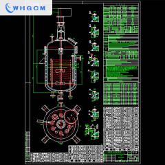 1000L stainless steel steam heated jacketed reactor with high stirring speed
