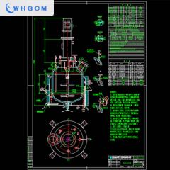 1000L high strirring speed clad plate reactor for high temperature and high pressure application
