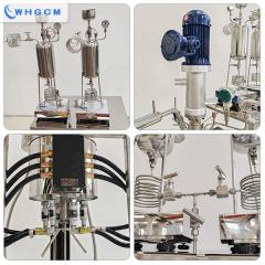 The 3L ether jacketed reactor made from stainless steel with vacuum pump