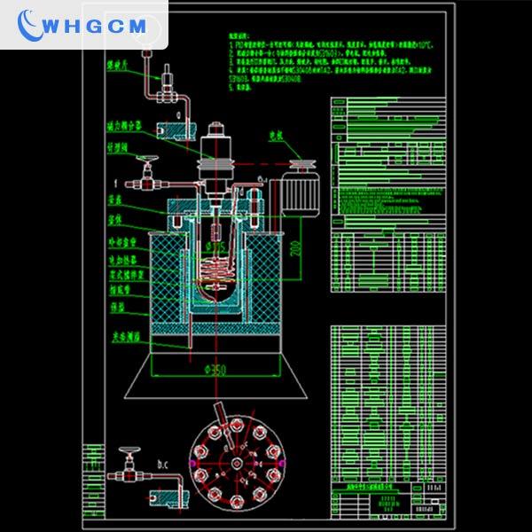 2L customized Titanium lined stainless steel jacketed lab reactor