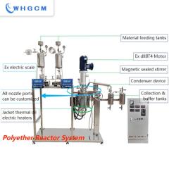 The 3L ether jacketed reactor made from stainless steel with vacuum pump