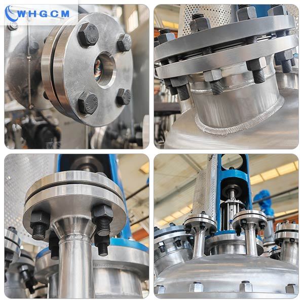 500 Liters stainless steel pilot double jacket reactor for pharmaceutical intermediates WHGCM