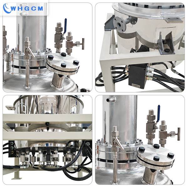 70 liters stainless steel cladding plate reactor for reaction and distillation