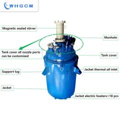 3000L stainless steel jacketed batch reactor