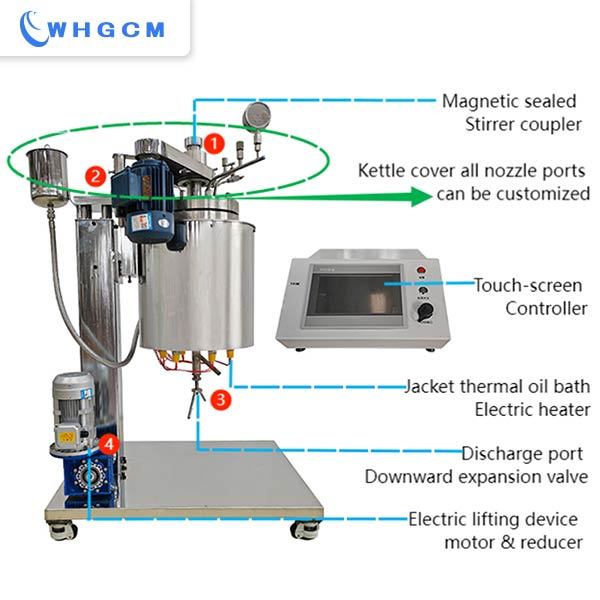 10L titanium high pressure hydrothermal reactor