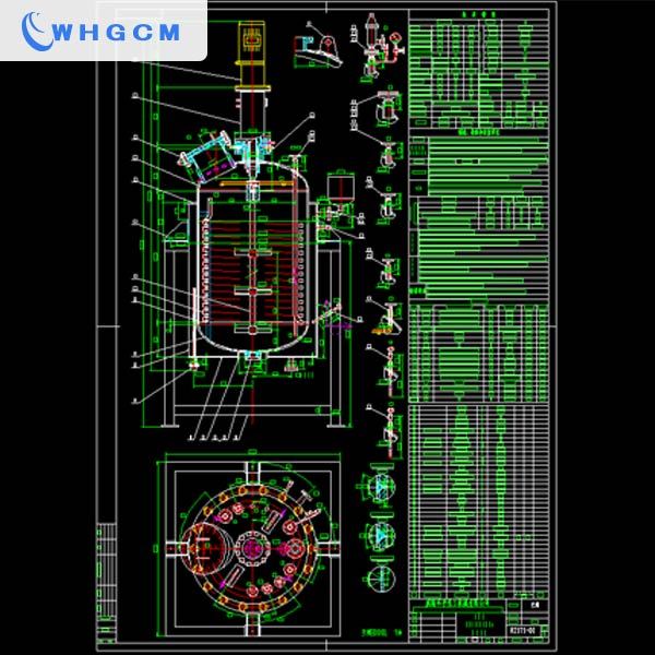 3000L stainless steel clad plate hydrogenation reactor for Tetrahydrofuran (THF) hydrogenating