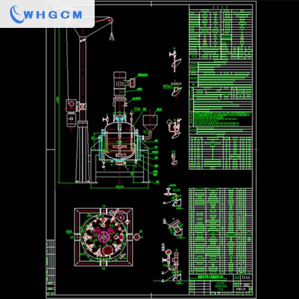 70 liters stainless steel cladding plate reactor for reaction and distillation