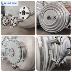 WHGCM 6300L stainless steel limpet reactor for fatty acid reaction