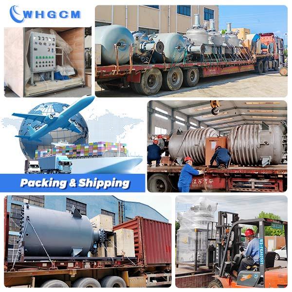 WHGCM 6300L stainless steel limpet reactor for fatty acid reaction