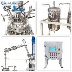 100L duplex stainless steel jacket chemcial distillation reactor system