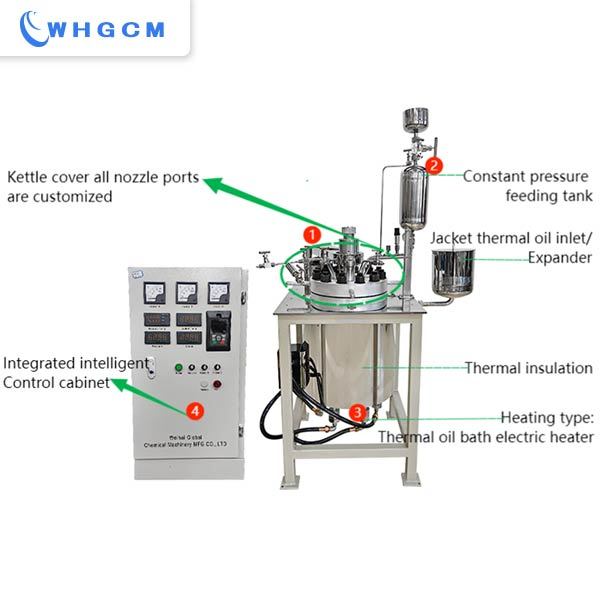 10 liters titanium lab reactor for pharmaceutical research