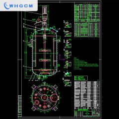 WHGCM 6300L stainless steel limpet reactor for fatty acid reaction