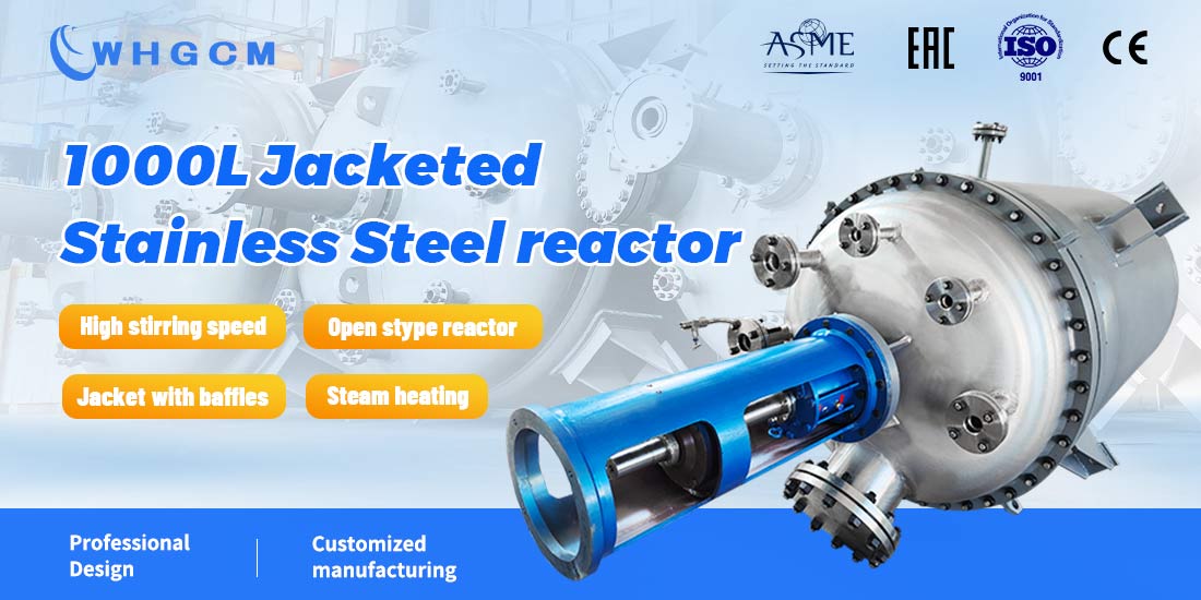 poster of the 1000L jacketed stainless steel reactor