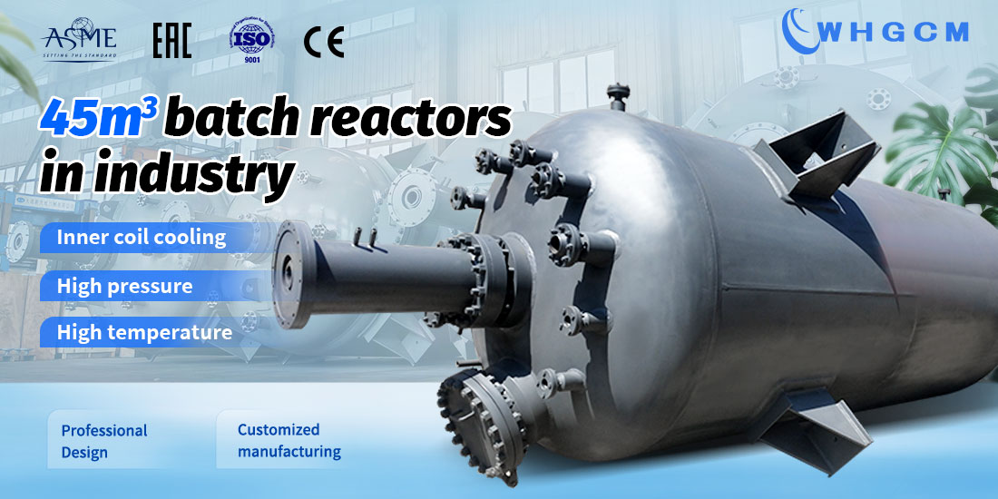 poster of the 45m&sup3; batch reactors in industry