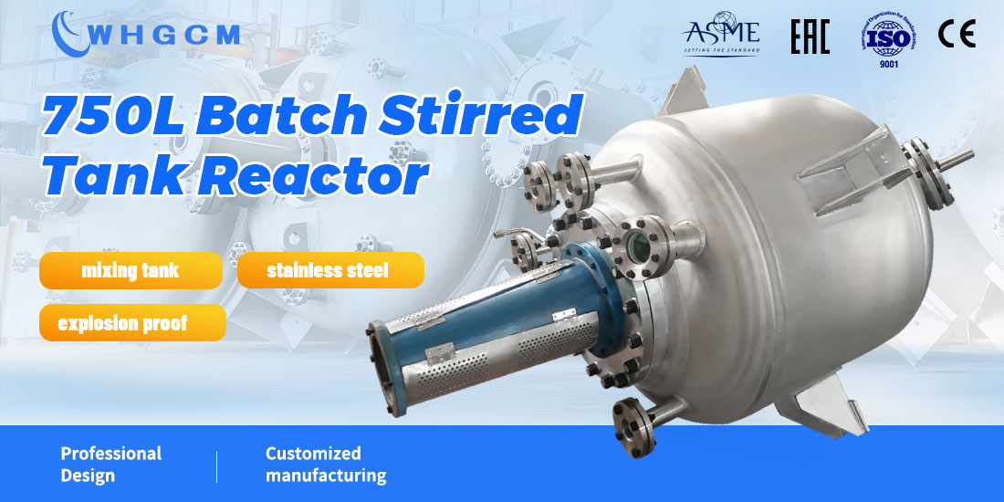 poster of the 750L batch stirred tank reactor