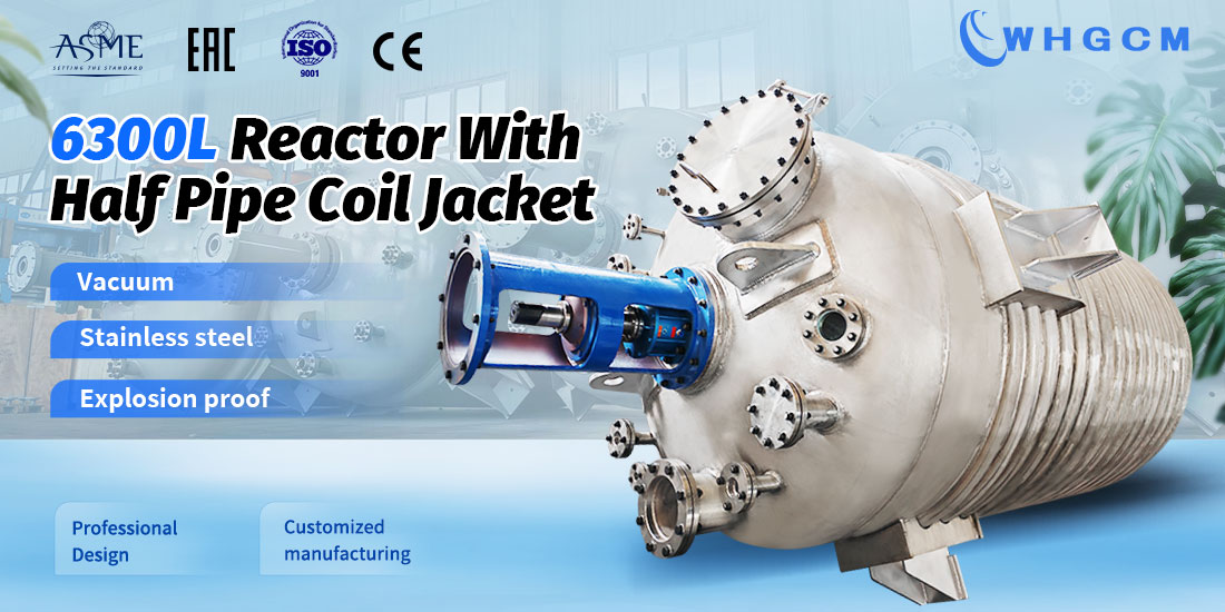 poster of the 6300L reactor with half pipe coil jacket