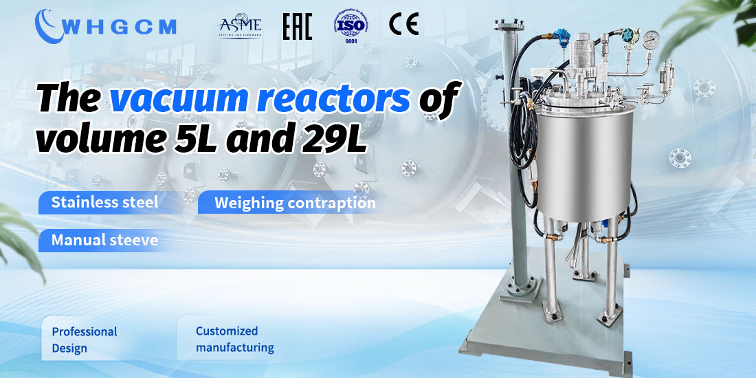 poster of the vacuum reactors of volume 5L and 29L