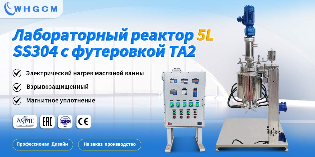 Плакат о реакторе 5L SS304, облицованном TA2